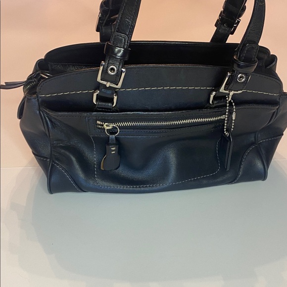 VTG Coach Hamilton Bag Black Leather - Picture 8 of 14